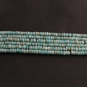 1  Strand Amazonite Faceted Roundells - 6mm-10.5 Inches BR858 - Tucson Beads