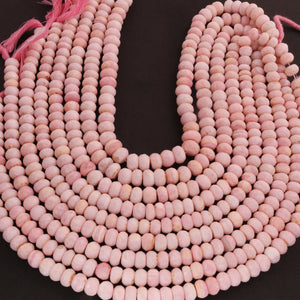 1  Strand Pink Opal  Faceted Rondelles  4mm-8mm-13 Inches - BR03632 - Tucson Beads