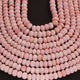 1  Strand Pink Opal  Faceted Rondelles  4mm-8mm-13 Inches - BR03632 - Tucson Beads