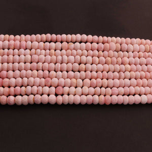 1  Strand Pink Opal  Faceted Rondelles  4mm-8mm-13 Inches - BR03632 - Tucson Beads