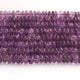 1 Strand Amethyst Smooth Rondelles -Semi Precious Gemstone Amethyst Roundelles Beads- 8mm-11mm 8 Inches BR03725