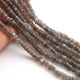 1  Strand Natural Labradorite Faceted Heishi Rondelles -Brilliant Quality  Blue Flashy Labradorite Wheel Rondelle - 4mm-8.5 Inches BR2605