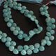 1  Strand Amazonite Faceted Heart Briolettes -Semi Precious Gemstone Amazonite Heart Beads -8mm-9mm -8.5 Inches BR02067