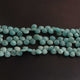 1  Strand Amazonite Faceted Heart Briolettes -Semi Precious Gemstone Amazonite Heart Beads -8mm-9mm -8.5 Inches BR02067