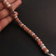 1 Strand  Pink Opal Faceted Rondelles -Semi Precious Gemstone Pink Opa Roundelles Beads - 8mm- 8 Inches BR239