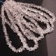 1 Strand AAA Clear White Herkimer Diamond Quartz Nuggets , 6mmx4mm-10mmx5mm -8 inches  Center Drilled Beads - Herkimer Rough Stone BR03726