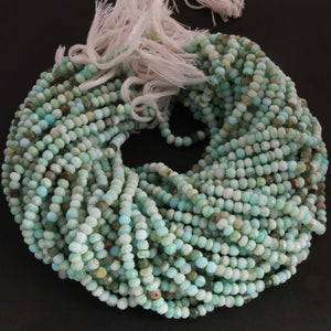 1 Strand Amazing Peru Opal Faceted Rondelles Shape Beads- Peru Opal gemstone Beads- 5mm-12.5 Inches BR02868 - Tucson Beads