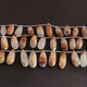 1  Strand Golden Rutile Faceted Briolettes - Pear Shape Gemstone  Briolettes  14mmx10mm- 27mmx9mm - 8 Inches BR02416 - Tucson Beads