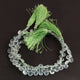 1 Strand Prehnite Faceted Briolettes - Heart Shape Briolettes  6mm-7mm -8 Inches BR721 - Tucson Beads