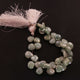 1  Strand Amezonite Silver Cocated Faceted Briolettes -Heart Shape  Briolettes -8mmx9mm -16mmx8mm-7 Inches -BR 03635 - Tucson Beads