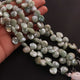 1  Strand Amezonite Silver Cocated Faceted Briolettes -Heart Shape  Briolettes -8mmx9mm -16mmx8mm-7 Inches -BR 03635 - Tucson Beads