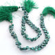 1  Strand Green Silverite Faceted Briolettes -Heart Shape  Briolettes -7mm -8mm-10 Inches BR317 - Tucson Beads