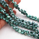 1  Strand Green Silverite Faceted Briolettes -Heart Shape  Briolettes -7mm -8mm-10 Inches BR317 - Tucson Beads