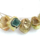 1 Strand Green   Druzy Druzzy Drusy Briolette - Green   Druzy Side Drilled Briolette 27mmx18mm-32mmx28mm 11 Inch BR4284 - Tucson Beads