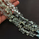 1 Strand Aquamarine Faceted Briolettes - Pear Shape Briolettes  6mmx7mm-12mmx9mm - 8 Inches BR105 - Tucson Beads