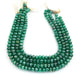 1  Strand  Green Onyx Silver Coated Faceted Rondelles - 9mm 13.5 Inches BR404 - Tucson Beads