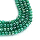 1  Strand  Green Onyx Silver Coated Faceted Rondelles - 9mm 13.5 Inches BR404 - Tucson Beads