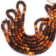 1 Long Strand Brown Tiger Eye Smooth Rondelles - Smooth Rondelle Beads 7mm-9mm 16 Inchs BR410 - Tucson Beads