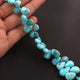 1 Strand Natural Sleeping Beauty Turquoise Faceted  Pear Drop Briolettes -Arizona Turquoise Pear -8mmx6mm-16mmx11mm- 8 Inches BR099 - Tucson Beads