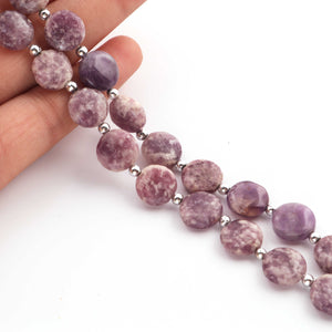 1 Strand Sugilite Faceted Briolettes - Sugilite Coin Shape Briolettes -11mm- 8 Inches BR01576 - Tucson Beads