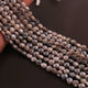 1 Long Strand Shaded Grey Silverite Faceted Briolettes - Heart Shape Beads - 8mm-9mm 15 Inches BR838 - Tucson Beads