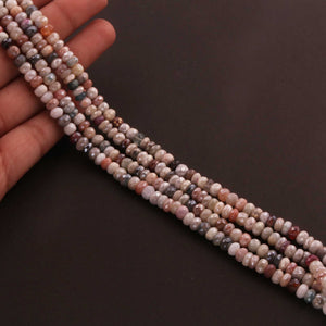 1 Strand Multi Color Silverite Faceted Rondelles  - Semi Precious Rondelles Shape  Gemstone Beads  5mm-6mm 13  Inches BR0645