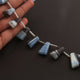 1 Strand  Boulder Opal Smooth  Briolettes -Fancy  Shape  Briolettes Beads - 15mmx9mm-23mmx12mm 7.5 inches BR0027 - Tucson Beads