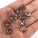 10 Pcs Smoky Quartz Oxidized Sterling Silver Faceted Round Shape Double Bail Connector 17mmx11mm SS070 - Tucson Beads