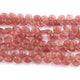 1 Strand Strawberry Quartz  Faceted Briolettes -Heart Shape Briolettes - 6mmx6mm-8mmx8mm  8.5 inches BR03565 - Tucson Beads