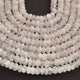 1 Strand White Rainbow Moonstone Faceted Rondelles - Semi Precious Gemstone Beads 6mm-7mm -8.5 Inches BR02219 - Tucson Beads