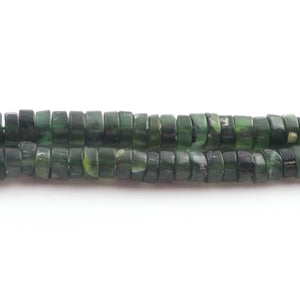 1 Strand Emerald Smooth Heishi wheel Rondelles Beads - Emerald Rondelles - 5mm-6mm 13 Inch  BR03644