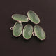 5 Pcs Green Chalcedony 925 Sterling Silver Oval Shape Pendant -20mmx14mm-SS254 - Tucson Beads