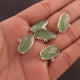 5 Pcs Green Chalcedony 925 Sterling Silver Oval Shape Pendant -20mmx14mm-SS254 - Tucson Beads