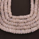 1  Strand White Moonstone Faceted Rondelles - 9mm -11mm-10 Inches BR03641