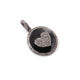 1 PC Pave Diamond Round Bakelite Heart Charm Over 925 sterling Silver Enamel Pendant - 23mmx21mm PD1789 - Tucson Beads