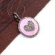 1 PC Pave Diamond Round Bakelite Heart Charm Over 925 sterling Silver Enamel Pendant - 23mmx21mm PD1789 - Tucson Beads