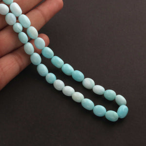 1  Strand  Peru Opal  Smooth Briolettes -Oval Shape Briolettes  8mmx7mm- 11mmx7mm  16 Inches BR0286
