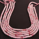 1  Strand  Pink Opal  Faceted Rondelles Shape Beads - Semi Precious Gemstone Beads -6mm-14.5 Inches - BR02533