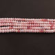 1  Strand  Pink Opal  Faceted Rondelles Shape Beads - Semi Precious Gemstone Beads -6mm-14.5 Inches - BR02533