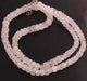 1  Long Strand White Rainbow  Moonstone Faceted Necklace Beads -  4mm-8mm -15 Inches -BR1410