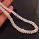 1  Long Strand White Rainbow  Moonstone Faceted Necklace Beads -  4mm-8mm -15 Inches -BR1410