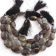 1  Strand Labradorite Faceted Oval shape  Briolettes  -  - 17mmx14mm-23mmx16mm 9  Inches BR1812