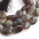 1  Strand Labradorite Faceted Oval shape  Briolettes  -  - 17mmx14mm-23mmx16mm 9  Inches BR1812