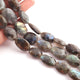 1  Strand Labradorite Faceted Oval shape  Briolettes  -  - 17mmx14mm-23mmx16mm 9  Inches BR1812