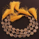 1  Strand  Golden Sparkle Faceted  Briolettes -Coin Shape  Briolettes - 8 mm- 8 Inches BR01196