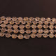 1  Strand  Golden Sparkle Faceted  Briolettes -Coin Shape  Briolettes - 8 mm- 8 Inches BR01196