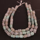 1 Strand White  Lace Agate Faceted Tumbled Shape, Nuggets Beads , Step Cut , Briolettes - 12mmx9mm- 16mm-9mm-12 inches BR1551