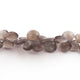 1 Strand Grey Moonstone Faceted Briolettes -Heart Shape  Briolettes  -10mmx10mm- 13mmx11mm - 8 Inches BR01286