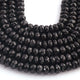 1 Strand Black Spinal Faceted Rondelles -  Semi Precious Gemstone Beads-8mm-8 Inches BR03568