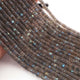 1  Strand Natural Labradorite Faceted Heishi Rondelles -Brilliant Quality  Blue Flashy Labradorite Wheel Rondelle - 3mm -4mm-13.5 Inches Br03648